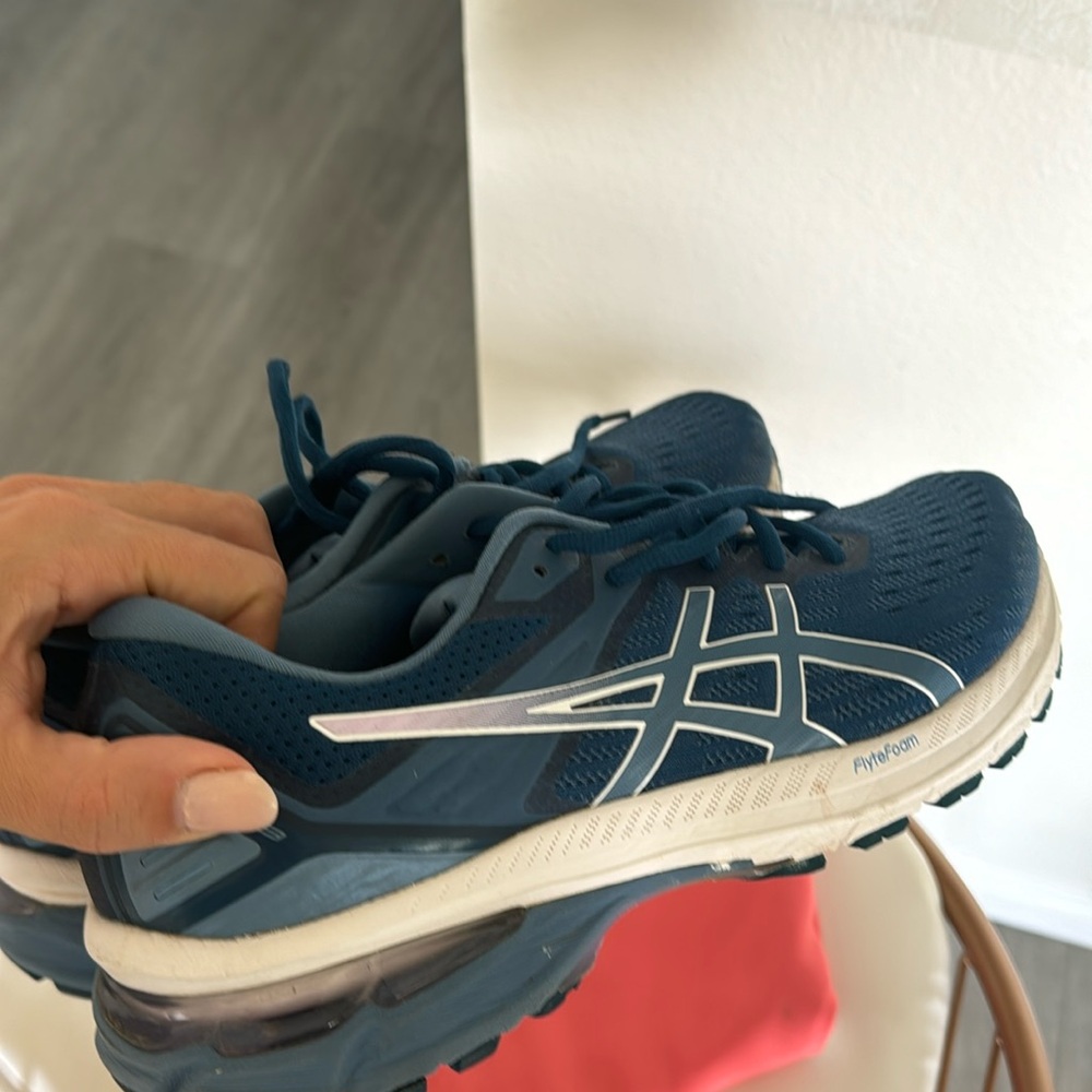 ASICS shoes comfortable blue